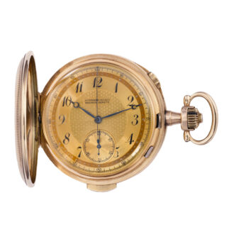 Swiss gold repeating chronograph pocket watch Circa 1920