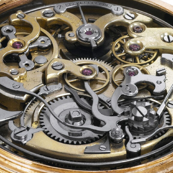 Swiss gold repeating chronograph pocket watch Circa 1920 Swiss gold repeating chronograph pocket watch Circa 1920