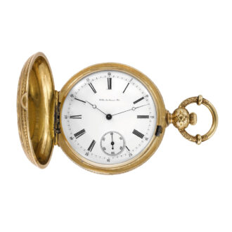 Swiss gold hunting cased lever chronometer pocket watch Circa 1875 Swiss gold hunting cased lever chronometer pocket watch Circa 1875
