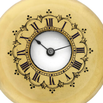 Swiss 18K gold half-hunting cased pocket watch Circa 1875