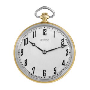 Swiss platinum and 18k yellow gold dress watch Circa 1925
