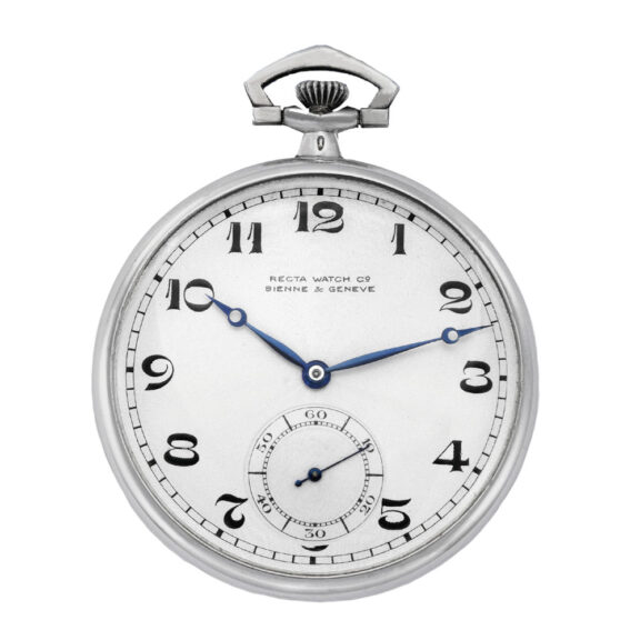 Swiss silver and enamel keyless lever dress watch Circa 1925