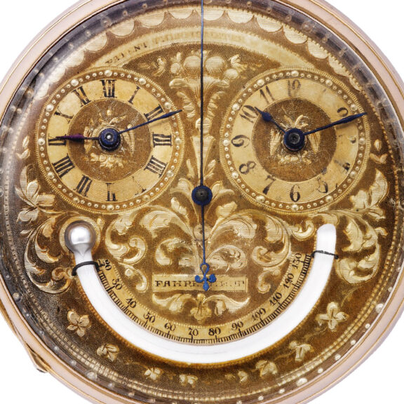 Swiss 14K gold pocket watch with centre seconds Circa 1860 Swiss 14K gold pocket watch with centre seconds Circa 1860