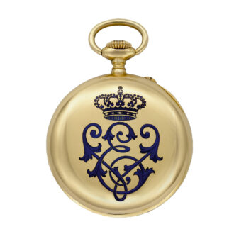 Swiss 18k gold and enamel Royal presentation watch Circa 1915