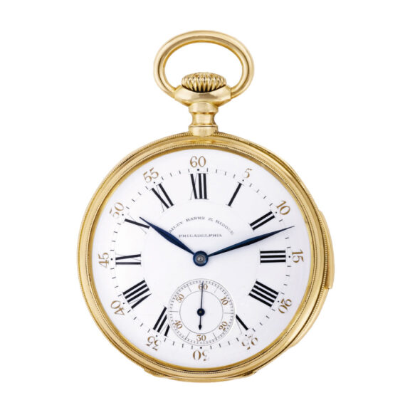 Swiss gold five-minute repeating pocket watch Circa 1881
