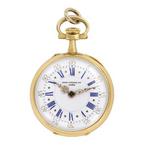 Small Swiss 18K yellow gold lever pocket watch Circa 1900