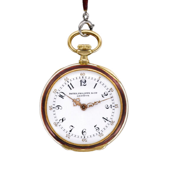 Swiss 18K yellow gold, enamel and diamond dress watch Circa 1910 Swiss 18K yellow gold, enamel and diamond dress watch Circa 1910