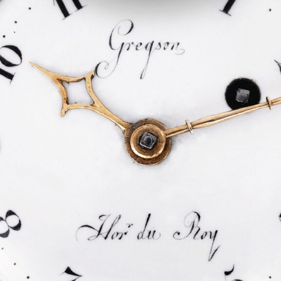 French 20K gold and enamel verge pocket watch Circa 1780 French 20K gold and enamel verge pocket watch Circa 1780