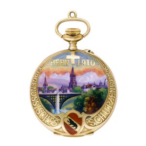 Swiss 18k gold watch special made for the Bern Schutzenfest Circa 1860