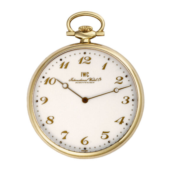 Very thin Swiss 18K yellow gold pocket watch Circa 1980