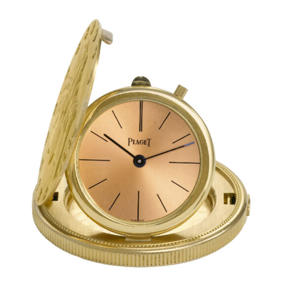 Swiss gold watch set in US 20 Dollar gold coin dated 1904 Circa 1970