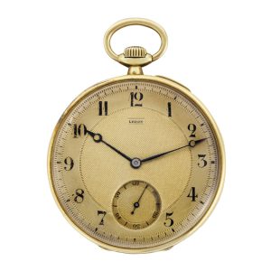 Fine French 18 Carat yellow gold keyless pocket watch Circa 1910