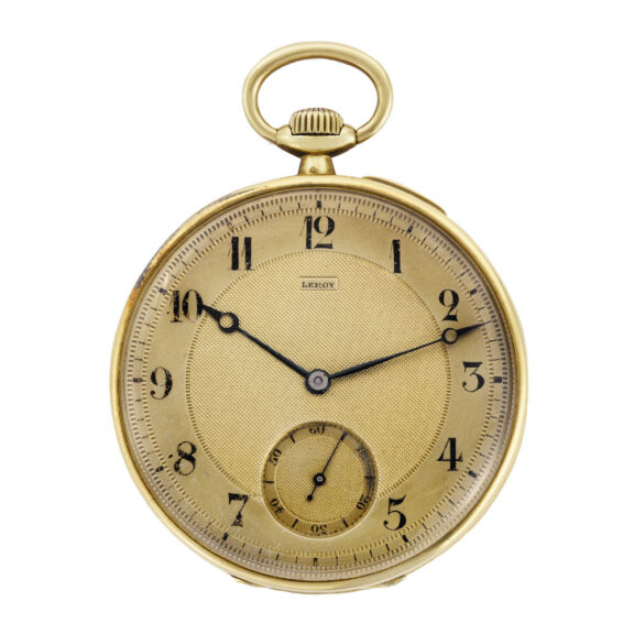 Fine French 18 Carat yellow gold keyless pocket watch Circa 1910 Fine French 18 Carat yellow gold keyless pocket watch Circa 1910