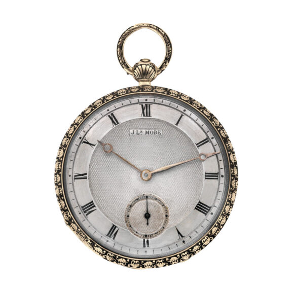 Fine Swiss 18K gold and champlevé enamel pocket watch Circa 1830 Fine Swiss 18K gold and champlevé enamel pocket watch Circa 1830