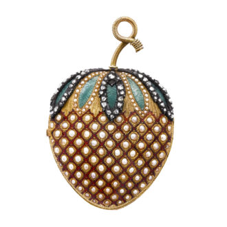 Swiss gold strawberry form verge pendant watch Circa 1810