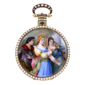 Swiss gold duplex watch made for the Chinese market Circa 1860