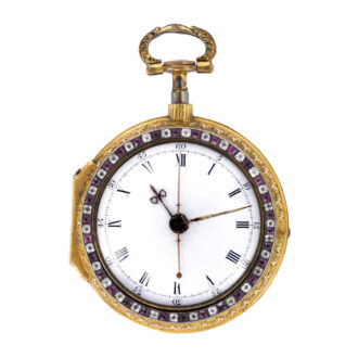 English 18k gold verge pocket watch with centre seconds Circa 1770