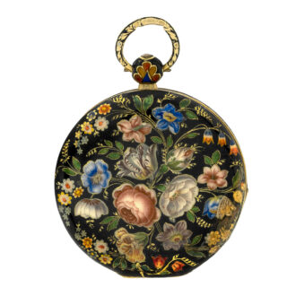 Swiss 18K gold and enamel decorated lady's watch Circa 1840