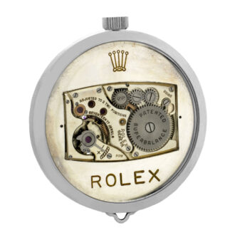 Swiss stainless steel tonneau-shaped Rolex watch Circa 1930