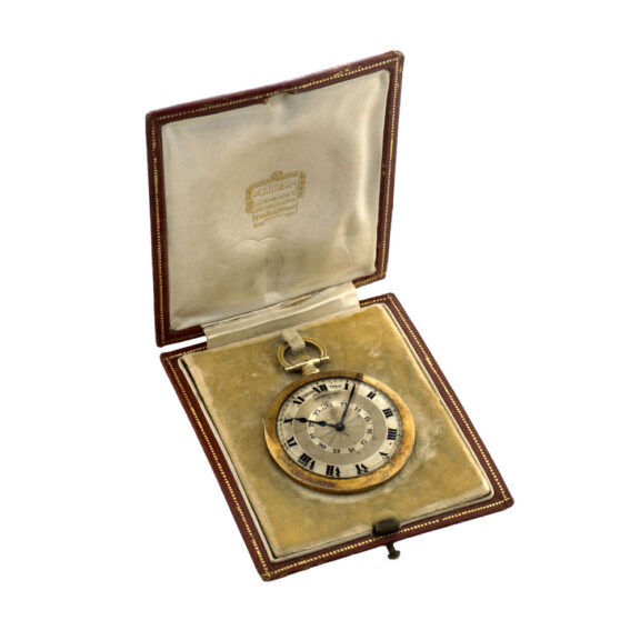 Elegant French 18-carat yellow gold pocket watch Circa 1930