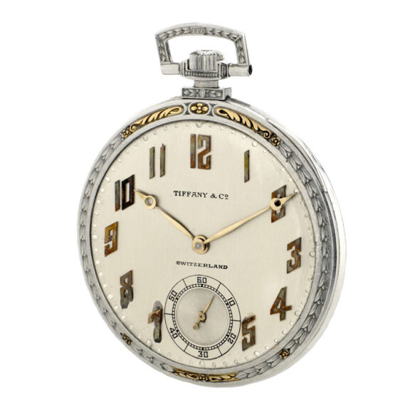 Elegant Swiss platinum and gold dress watch Circa 1930