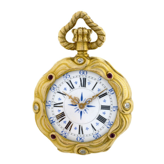 Swiss 18k yellow gold Belle Epoque pendant watch Circa 1885 Swiss 18k yellow gold Belle Epoque pendant watch Circa 1885