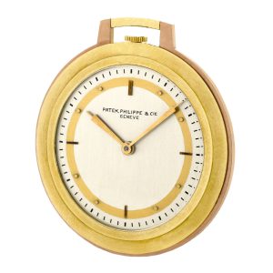 Swiss 18 carat pink and yellow gold dress pocket watch Circa 1940