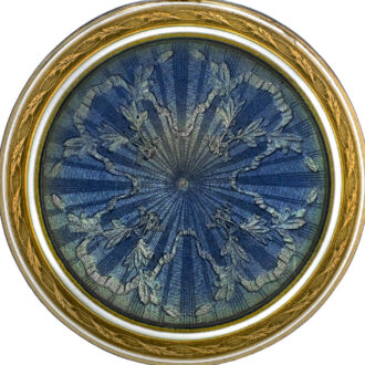 French 18K gold and blue enamel lady's pendant watch Circa 1910