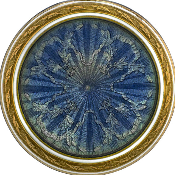 French 18K gold and blue enamel lady's pendant watch Circa 1910 French 18K gold and blue enamel lady's pendant watch Circa 1910
