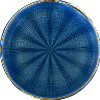 American 14K gold and blue enamel lady's watch Circa 1920