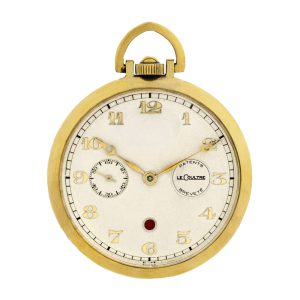 Swiss gold pocket watch with 8-day power reserve Circa 1940