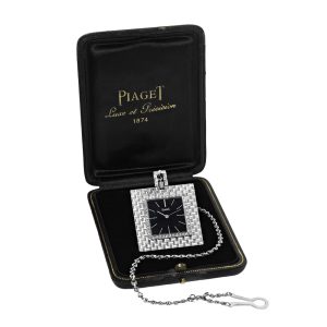 Swiss white gold and diamond square lady's watch Circa 1970