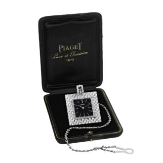 Swiss white gold and diamond square lady's watch Circa 1970
