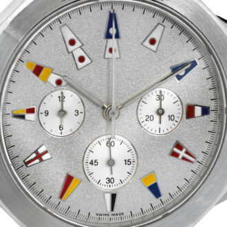 Rare Swiss platinum dodecagonal shaped chronograph Circa 2005