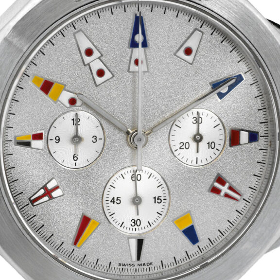 Rare Swiss platinum dodecagonal shaped chronograph Circa 2005 Rare Swiss platinum dodecagonal shaped chronograph Circa 2005