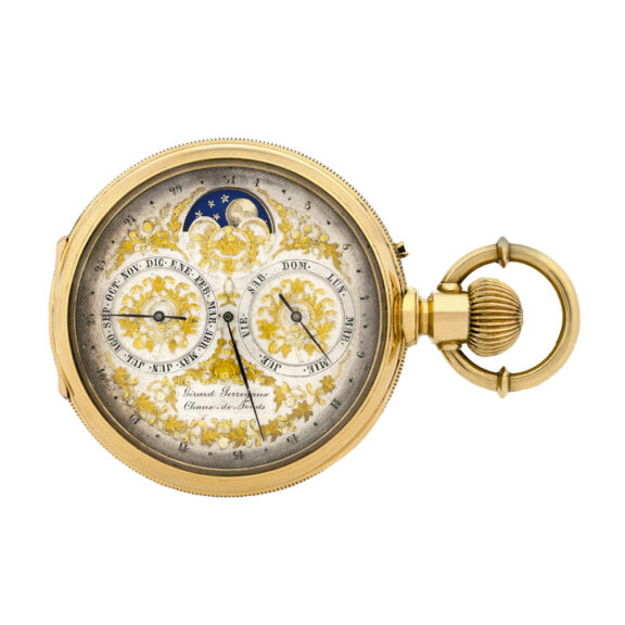Swiss gold astronomical for the South American market Circa 1890 Swiss gold astronomical for the South American market Circa 1890