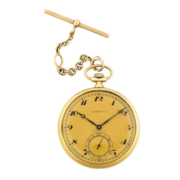 Swiss 18k yellow gold open faced dress watch Circa 1930