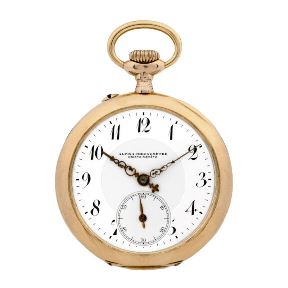 Swiss 14 carat pink gold chronometre dress watch Circa 1910
