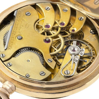 Swiss 14 carat pink gold chronometre dress watch Circa 1910