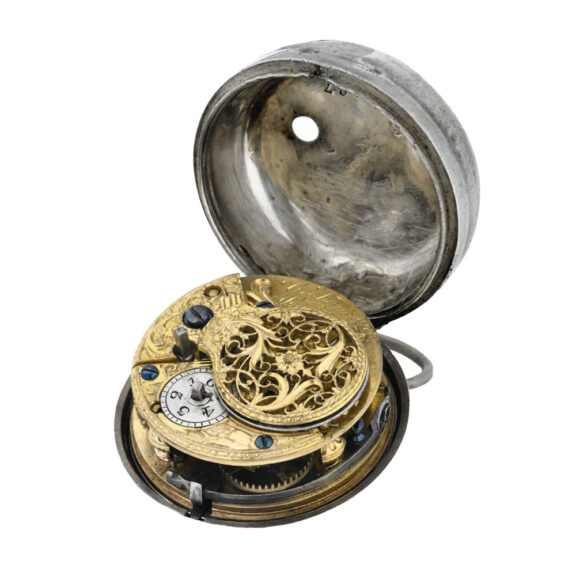 English silver pair cased cylinder pocket watch Circa 1775 English silver pair cased cylinder pocket watch Circa 1775