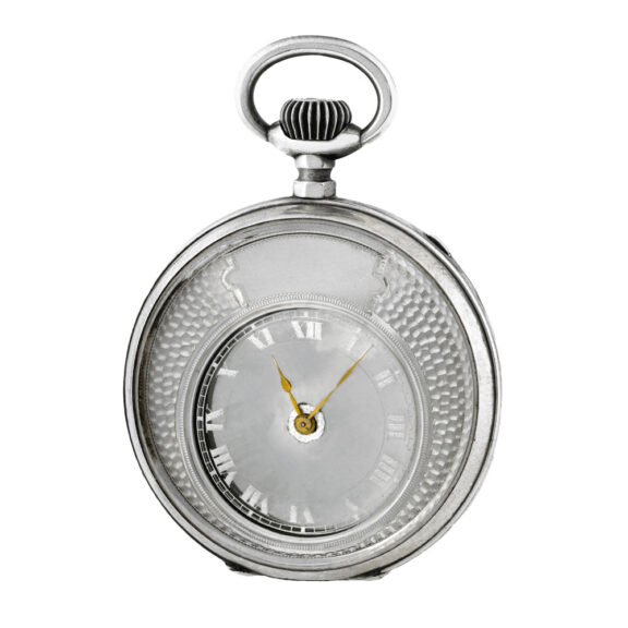 Mysterious Swiss silver keyless cylinder pocket watch Circa 1890