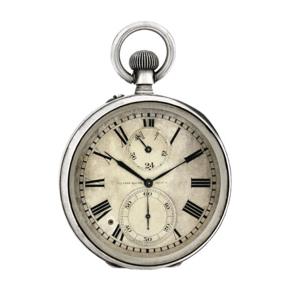 Swiss silver keyless deck and pocket chronometer Circa 1920 Swiss silver keyless deck and pocket chronometer Circa 1920