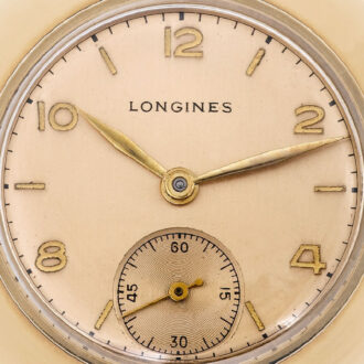 Swiss 14k gold watch with spinning roulette wheel Circa 1950
