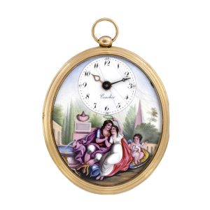 Swiss oval pendant watch made for the Chinese market Circa 1830