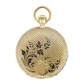 Swiss 18K yellow gold hunting cased pendant watch Circa 1860