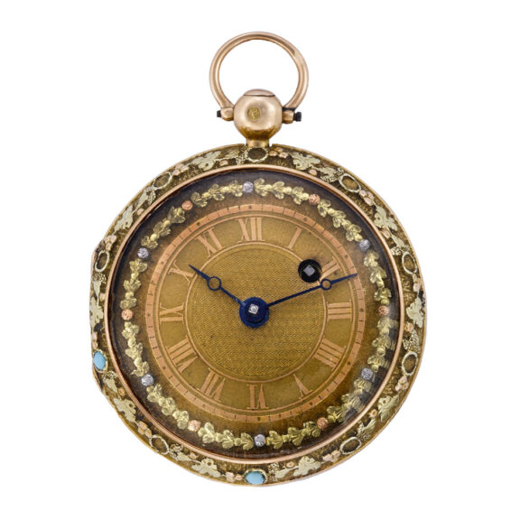 French gold verge made for the South American market Circa 1730 French gold verge made for the South American market Circa 1730