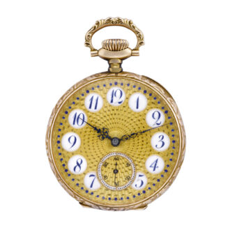 Swiss 14k yellow gold open faced lever watch Circa 1897 Swiss 14k yellow gold open faced lever watch Circa 1897