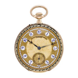 Swiss two tone gold keyless pocket watch Circa 1918