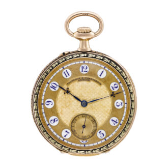 Swiss two tone gold keyless pocket watch Circa 1918