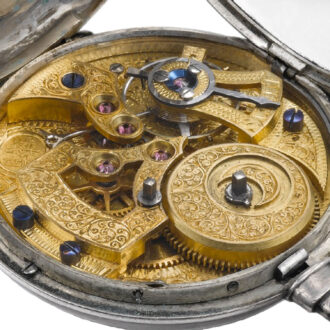 Swiss silver watch made for the Chinese market Circa 1875
